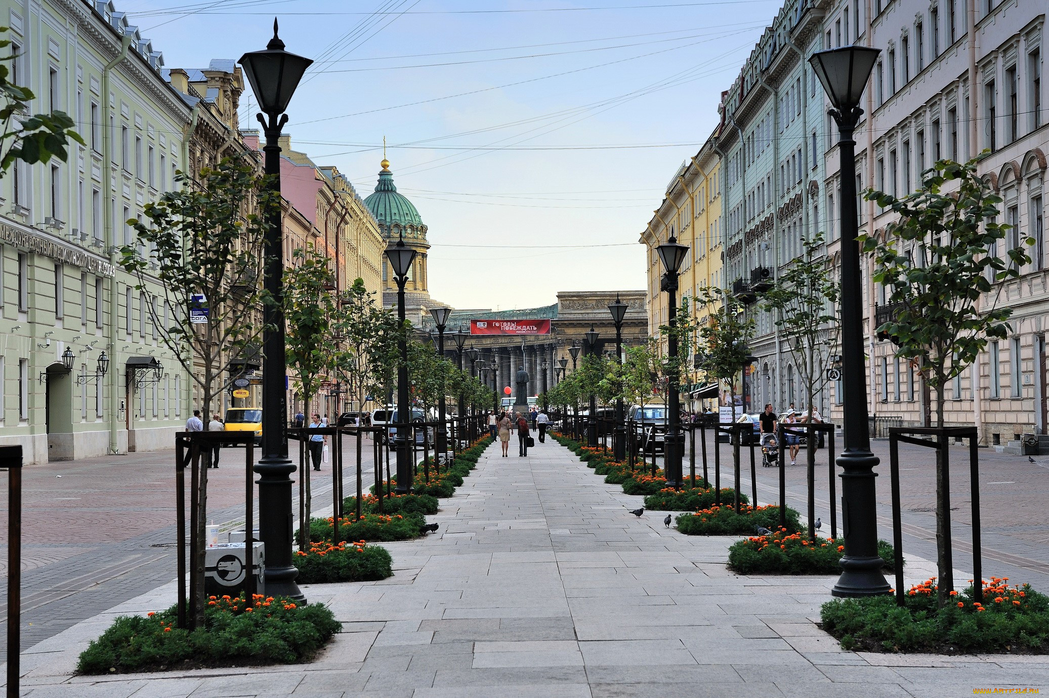 Воскресный бульвар. Аллеи Санкт-Петербурга. Московский проспект Санкт-Петербург аллея. Санкт Петербург линейная перспектива.